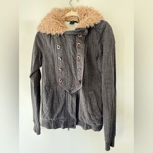 Marc Jacobs Vintage Hoodie Jacket Gray Small